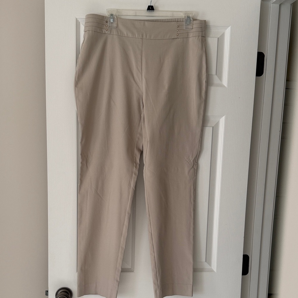 JM Collection Tan Women's Trousers